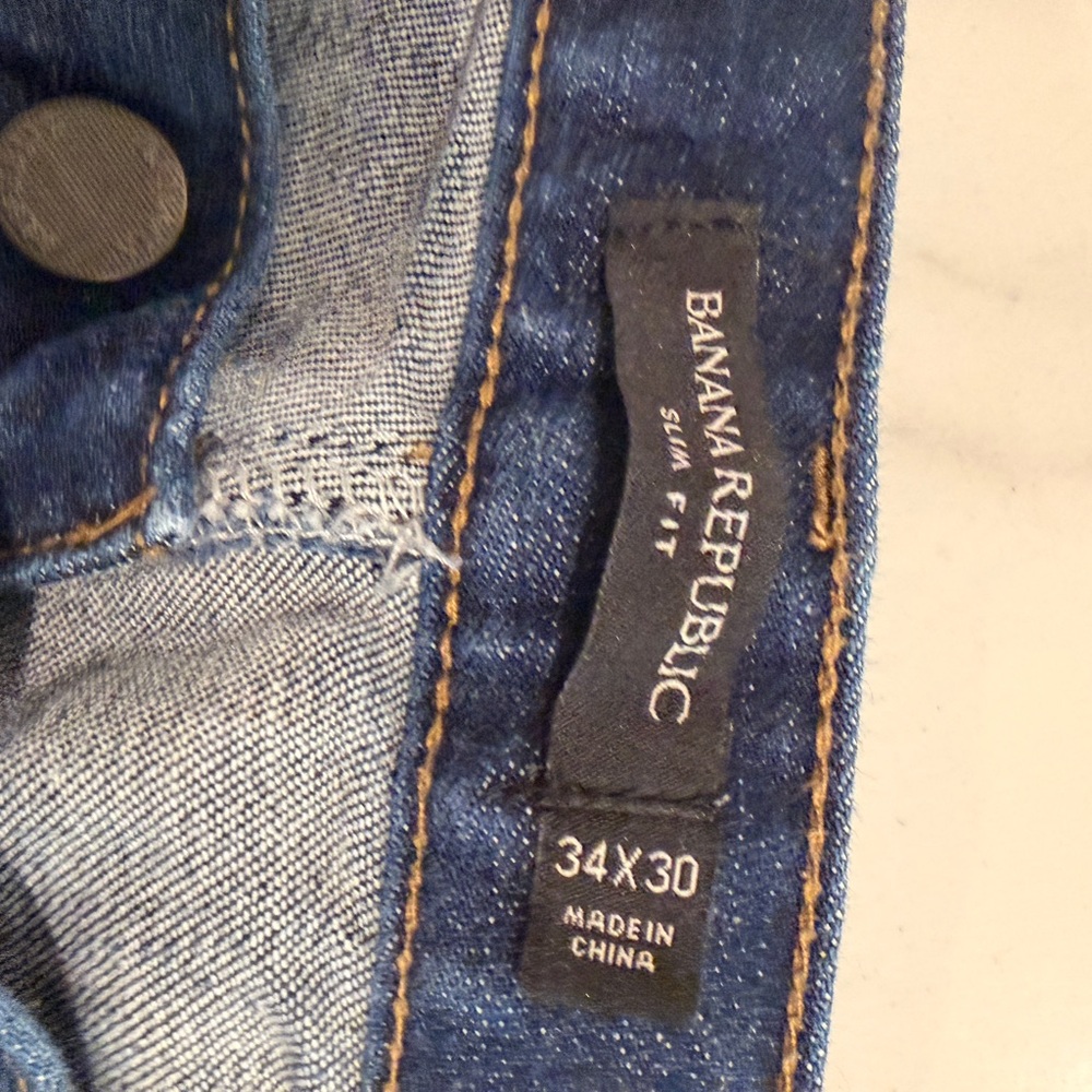 Banana Republic Dark Blue Straight Leg Jeans - Picture 3 of 5